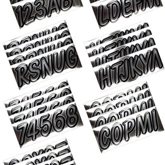 Hardline Products® - Boat Lettering 3" Registration Kit