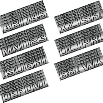 Hardline Products® - Boat Lettering 3" Registration Kit