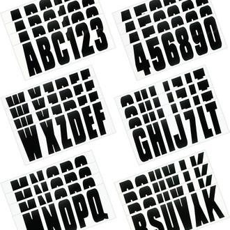 Hardline Products® - Boat Lettering 3" Registration Kit for Inflatable's