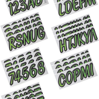 Hardline Products® - Boat Lettering 3" Registration Kit