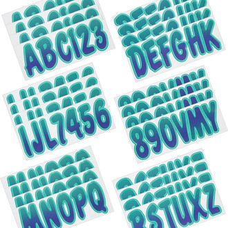 Hardline Products® - Boat Lettering 3" Registration Kit