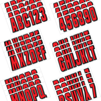 Hardline Products® - Boat Lettering 3" Registration Kit
