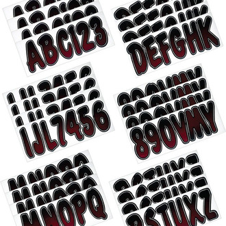 Hardline Products® - Boat Lettering 3" Registration Kit