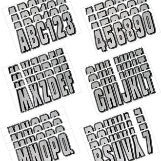 Hardline Products® - Boat Lettering 3" Registration Kit