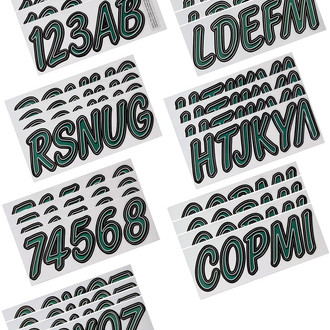 Hardline Products® - Boat Lettering 3" Registration Kit