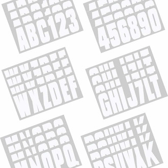 Hardline Products® - Boat Lettering 3" Registration Kit
