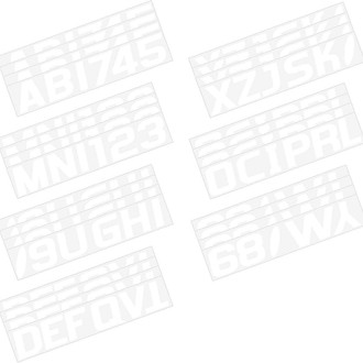 Hardline Products® - Boat Lettering 3" Registration Kit