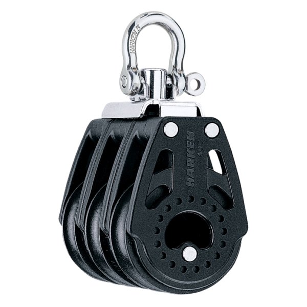 Harken® - Carbo Triple Utility Block with Swivel Shackle for 3/8" D Lines
