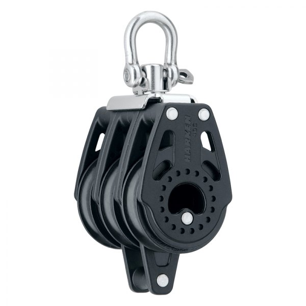Harken® - Carbo Triple Utility Block with Becket & Swivel Shackle for 3/8" D Lines