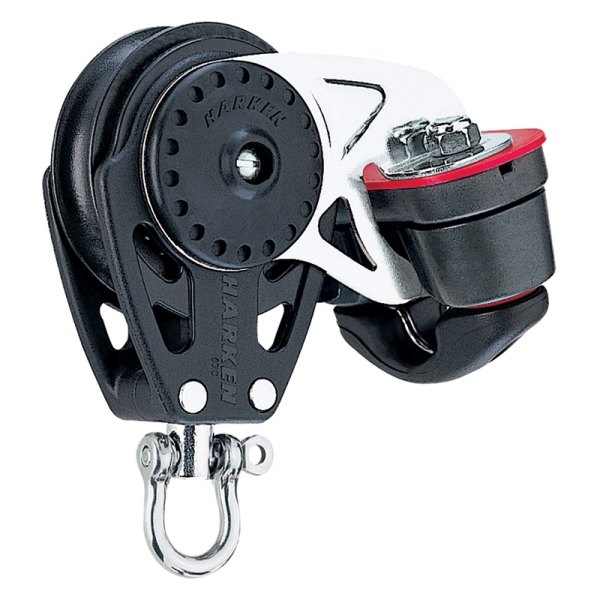 Harken® - Carbo Single Utility Block with Swivel Shackle & Cam Cleat for 1/4" D Lines
