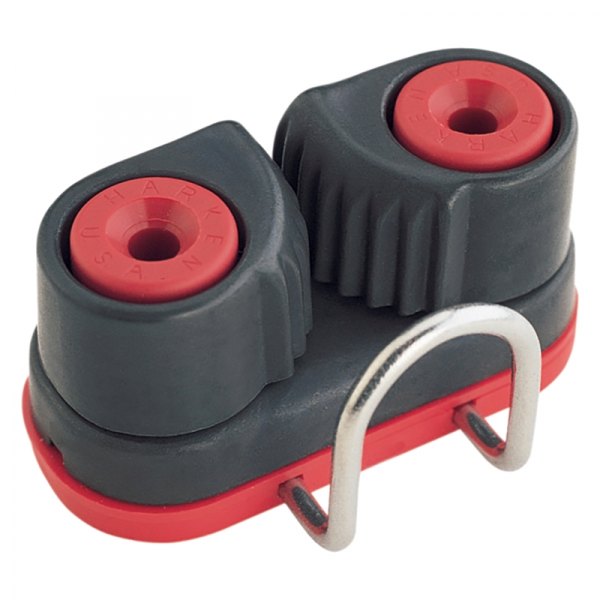 Harken® - Cam-Matic™ Black/Red Aluminum Cam Cleat with Fairlead for 1/2" D Ropes