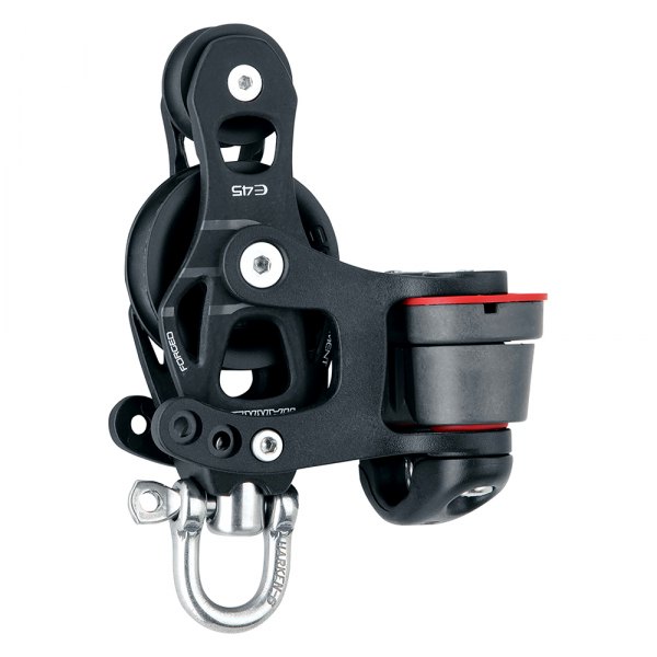 Harken® - Element Single Fiddle Block with Swivel Shackle & Cam Cleat for 5/16" D Lines