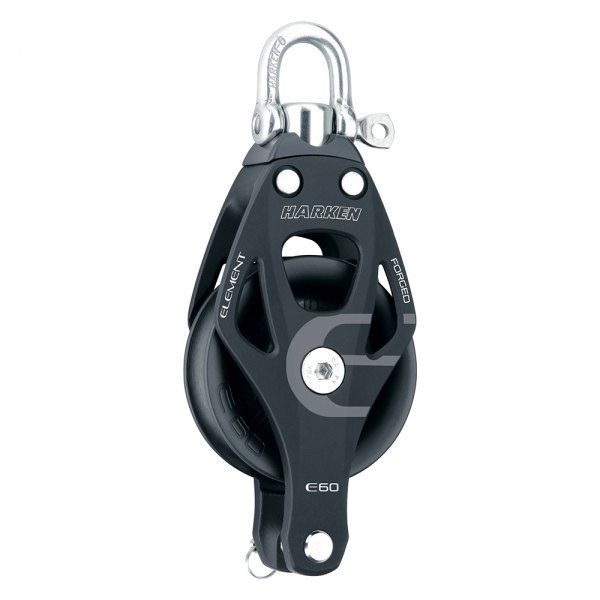 Harken® - Element Single Utility Block with Becket & Swivel Shackle for 9/16" D Lines