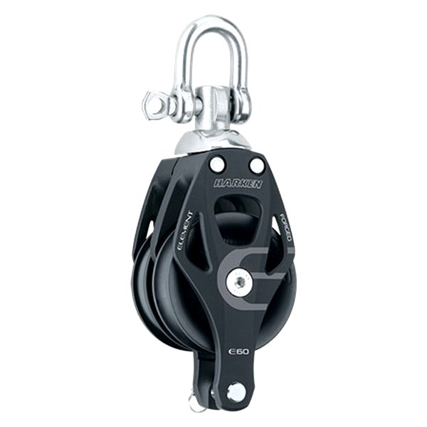 Harken® - Element Double Utility Block with Becket & Swivel Shackle for 9/16" D Lines