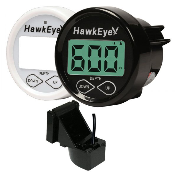 HawkEye® - DepthTrax™ 2BX 2" Depth Finder with Transom Mount Transducer
