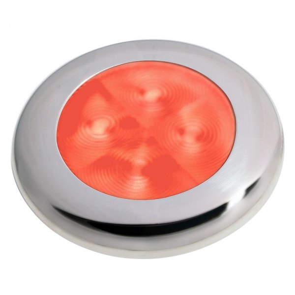 Hella Marine® - Slim Line 2.95"D 12V DC Red Recessed Screw Mount LED Courtesy Light