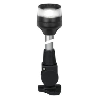 Hella Marine® 980960461 - NaviLED 360 Compact 40" L Black Fold Down All-Round Pole LED Light with Base