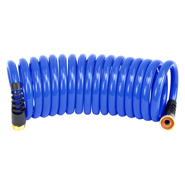 HoseCoil® - PRO 1/2" D x 20' L Blue HP Quality Hose with Dual Flex Relief