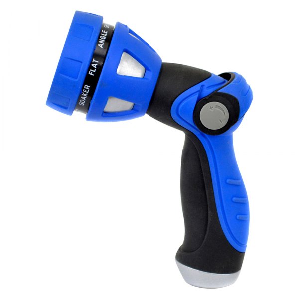 HoseCoil® - Thumb Lever Nozzle with Metal Body & Nine Pattern Adjustable Spray Head
