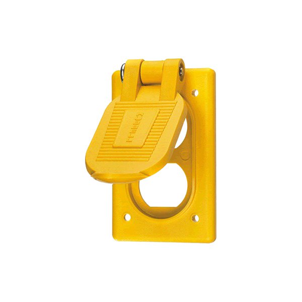 Hubbell® - Yellow Thermoplastic Duplex Outlet Cover