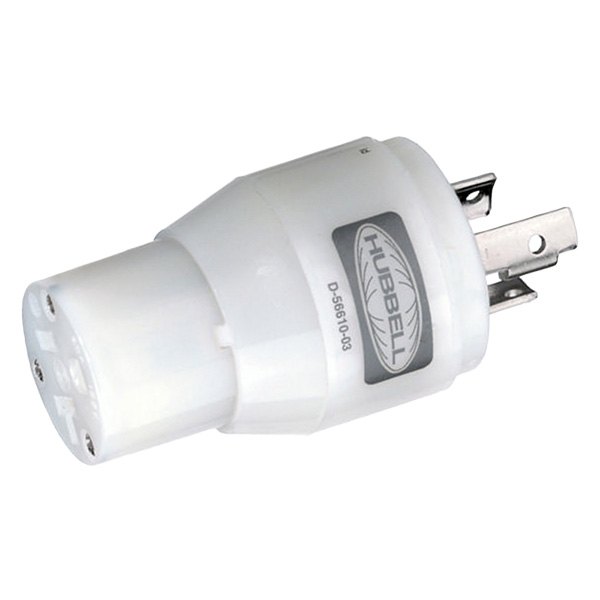 Hubbell® - 15 A Female to 20 A Male Power Plug Adapter