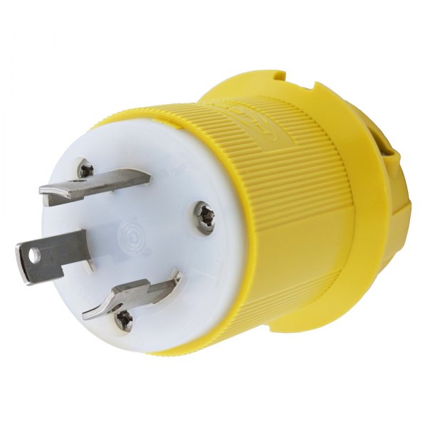 Hubbell® - 30 A 125 V AC 2-Pole Yellow Nylon Twist-Lock Male Plug