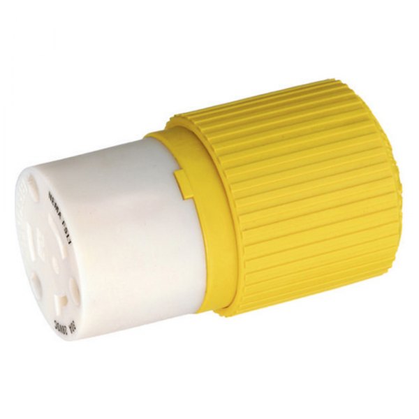 Hubbell® - 30 A 28 V DC 2-Pole 3-Wire Yellow Locking Female Connector