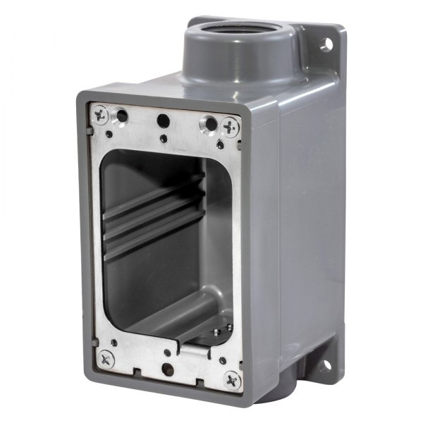 Hubbell® - 3/4" NPT Gray Fiberglass Box