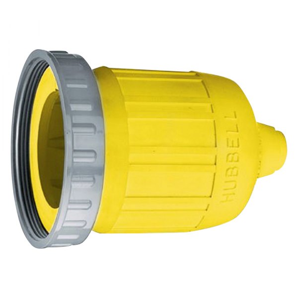 Hubbell® - IP56 Yellow Elastomer Short Boot for Plug with Locking Ring