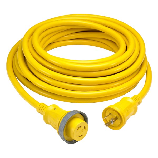 Hubbell® - 30 A 125 V 50' Yellow Power Cord with LED Indicator
