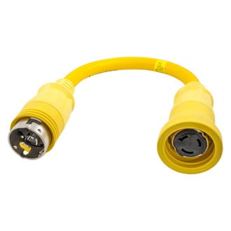 Hubbell® - 50 A 125 V Female to 50 A 125/250 V Male Pigtail Adapter