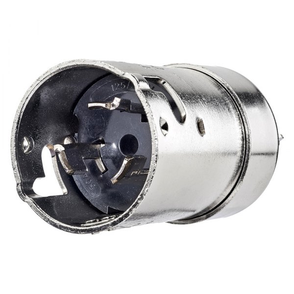 Hubbell® - 50 A 125/250 V AC 12 AWG to 8 AWG 3-Pole 4-Wire Galvanized Locking Male Plug