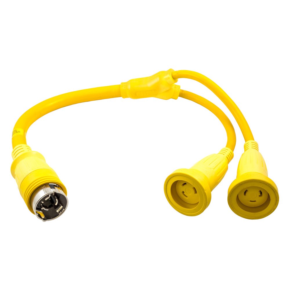 Marinco Straight Adapter 20Amp Locking Male Plug To 15Amp Straight