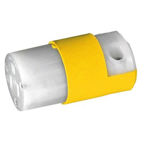 Hubbell® - 15 A 125 V AC 18 AWG to 10 AWG 2-Pole 3-Wire Yellow Polycarbonate Female Connector