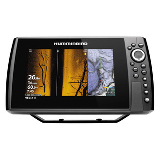 Humminbird® - Helix G4N 8 MEGA SI+ 8" Fish Finder/Chartplotter with Transducer, Basemap