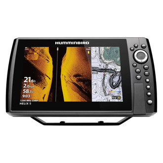Humminbird® - Helix G4N 9 MEGA SI+ 9" Fish Finder/Chartplotter with Transducer, Basemap