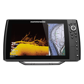 Humminbird® - Helix G4N 12 MEGA DI+ 12.1" Fish Finder/Chartplotter with Transducer, Basemap