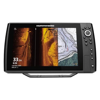 Humminbird® - Helix G4N 12 MEGA SI+ 12.1" Fish Finder/Chartplotter with Transducer, Basemap
