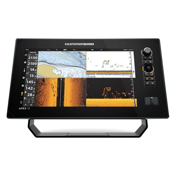 Humminbird® - Apex 13 MEGA SI+ 13.3" Fish Finder/Chartplotter with Transducer