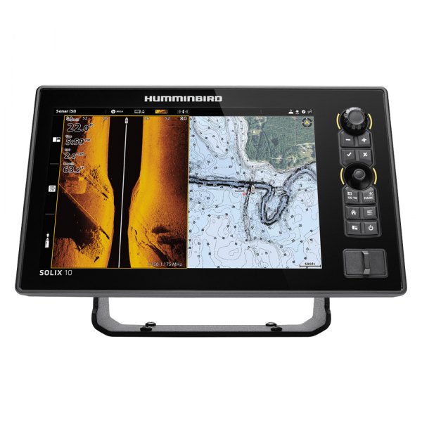 Humminbird® - Solix G3 10 MEGA SI+ 10.1" Fish Finder/Chartplotter with Transducer, Basemap