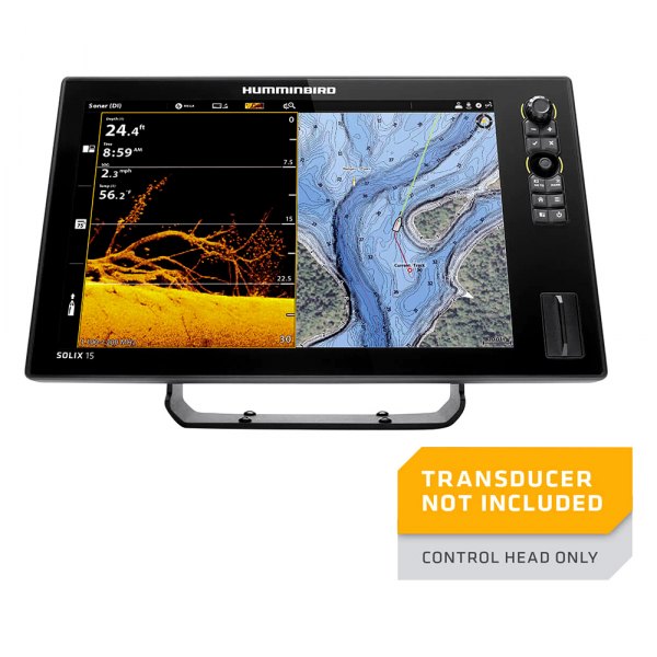 Humminbird® - Solix G3 15 MEGA SI+ 15.4" Fish Finder/Chartplotter with Basemap w/o Transducer