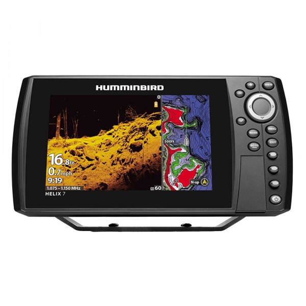 Humminbird® - Helix G4 7 MEGA DI GPS 7" Fish Finder/Chartplotter with Transducer, Basemap