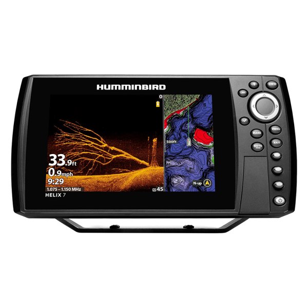 Humminbird® - Helix G4N 7 MEGA DI GPS 7" Fish Finder/Chartplotter with Transducer, Basemap