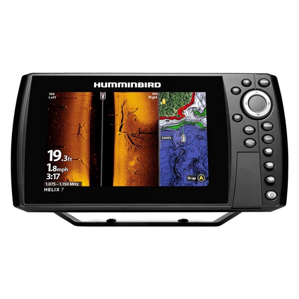 Humminbird® - Helix G4N 7 MEGA SI GPS 7" Fish Finder/Chartplotter with Transducer, Basemap