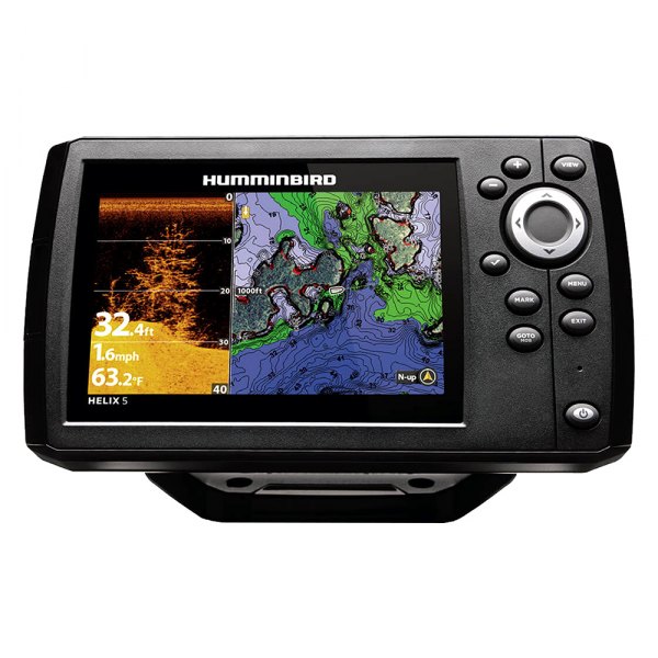 Humminbird® - Helix G3 5 DI GPS 5" Fish Finder/Chartplotter with Transducer, Basemap