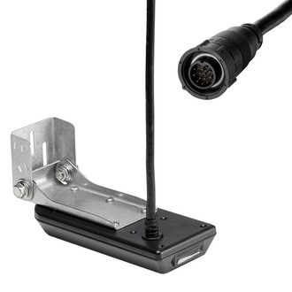 Humminbird® - MEGA Side/Down Imaging XM 14 20 MSI T Plastic Transom Mount Transducer for Solix/Onix Fish Finders