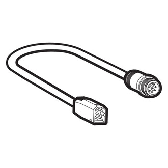 Humminbird® - AS EC QDE 12 5-Pin to 8-Pin 12" Network Adapter Cable