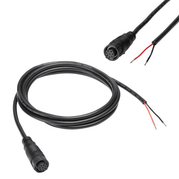 Humminbird® - PC 12 6' Power Cable with Bare Wires/Proplietary Connectors for ION/ONIX Series Displays