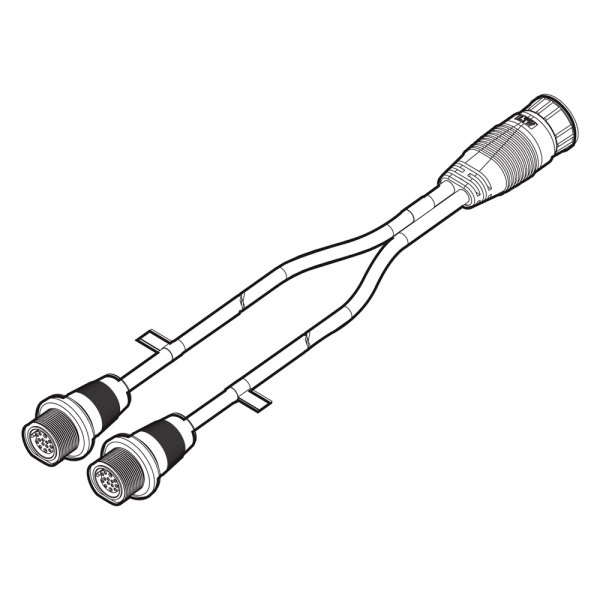 Humminbird® - 14 M SILR 14-Pin to Dual 14-Pin 30" Transducer Y-Cable
