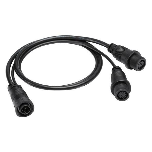 Humminbird® - 14 M SILR Y 14-Pin to Dual 14-Pin 30" Transducer Y-Cable